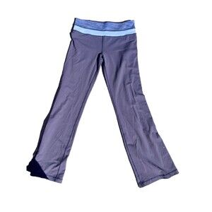 Lulu Lemon Flare Purple And Blue Leggings Size 8